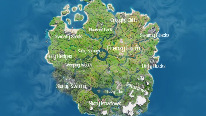 Fortnite: Ecco la nuova mappa del capitolo 2